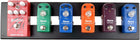 AZOR Guitar Pedal Board Case AB-101 Aluminium Pedalboard 18.9'' x 4.9'' x 1.1'’ with Bag