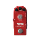 AZOR Vintage Distortion Guitar Effect Pedal with True Bypass Classical Electronic Pedal Aluminium-alloy Red AP-319