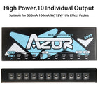 AZOR Isolated Power Supply 10 Output Pedal Power Supply 18V Isolated Pedal Power CP-207