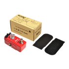 AZOR Vintage Distortion Guitar Effect Pedal with True Bypass Classical Electronic Pedal Aluminium-alloy Red AP-319