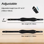 AZOR Guitar Strap for Electric/Acoustic Guitar/Bass Guitar with 2in Wide 3D Sponge Filling Decompression Bass Strap Adjustable Length from 39in to 51in with PU Leather Ends