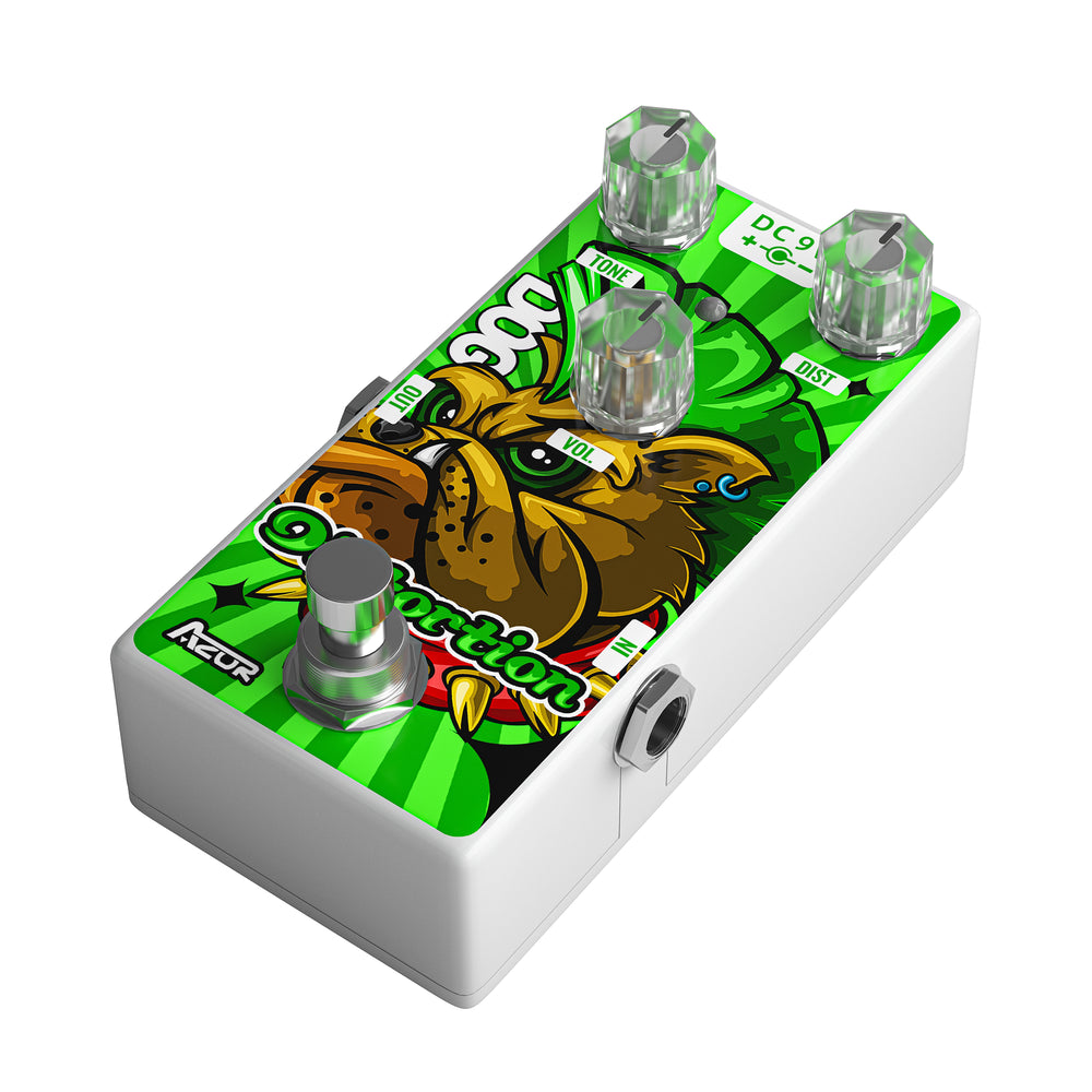 dog pedal AZOR Distortion Guitar Effect Pedal Rich Overtones Dog Distortion Pedal for Electric Guitar True Bypass AP507