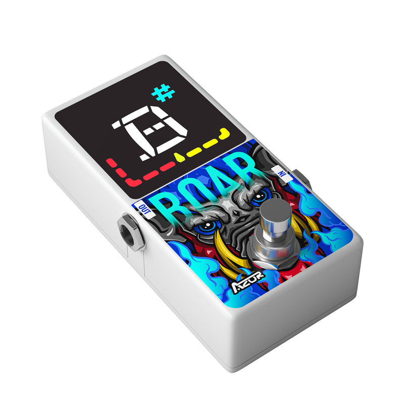 guitar tuning pedals AZOR Tuner Pedal Boar Chromatic Guitar Deluxe Tuner Pedal for High Precision Guitar and Bass True Bypass AP512
