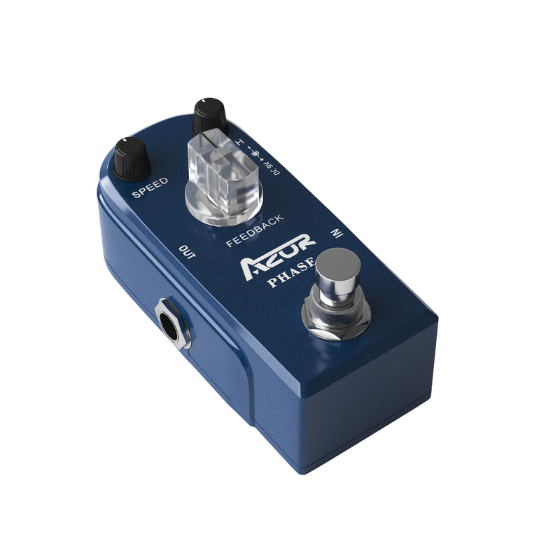 phaser effect pedal AZOR Phaser Guitar Effects Pedal Pure Analog True Bypass