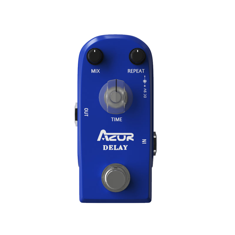 analog guitar pedals AZOR Delay Guitar Effect Pedal Vintage Delay Mini Pedal for Electric Guitar True Bypass