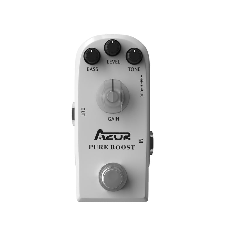 bass clean boost pedal AZOR Pure Boost Guitar Effect Pedal Micro Clean Boost