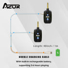AZOR 2.4GHZ Wireless Guitar System 18 Channels Built-in Rechargeable Audio Wireless Transmitter Receiver for Electric Instrument Guitar Bass（AW-01）