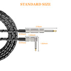 3 Meter Audio Cable Connector Braided Guitar Effect Pedal Cable Line Guitar Connector Shielded Noise Reduction Pedal Wire Cable