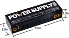 AZOR Guitar Pedal Board Power Supply with 10 Routes DC Output 9V/12V/18V