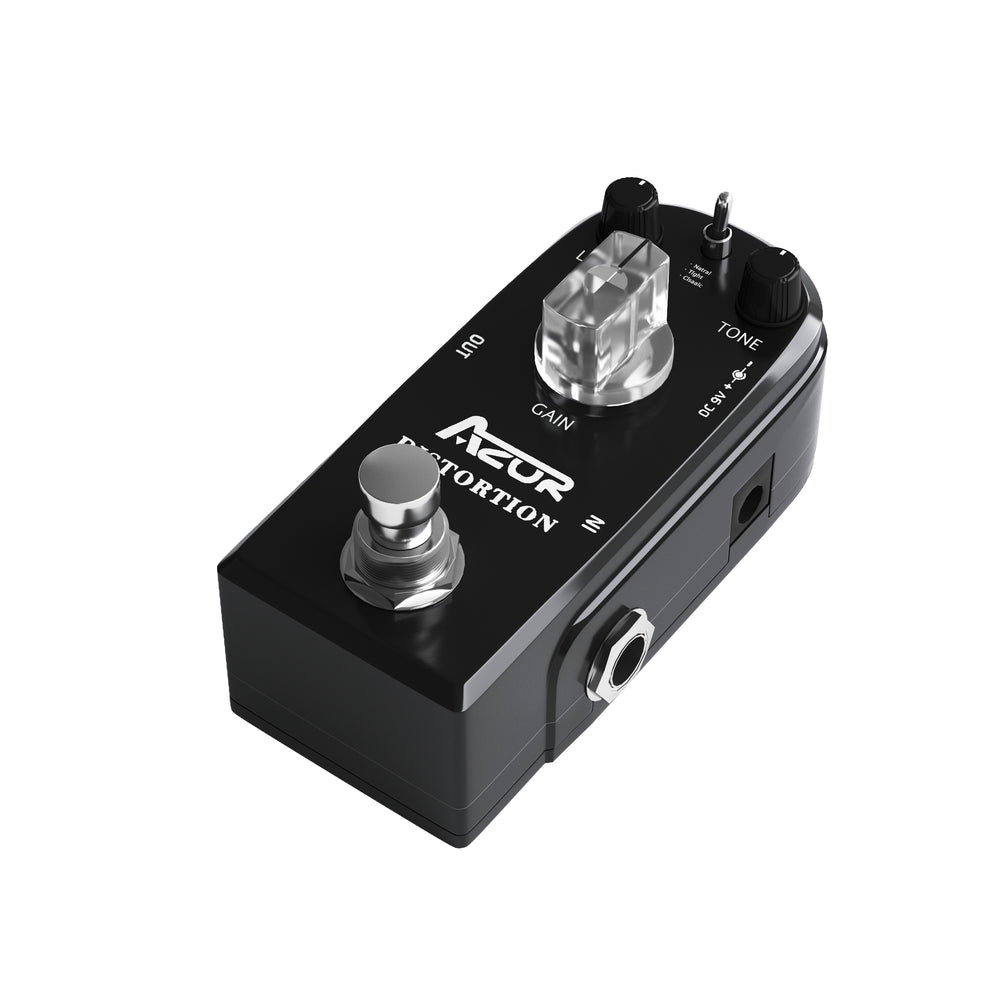 ac dc overdrive pedal AZOR Distortion Guitar Effect Pedal 3 Modes True Bypass AP-302