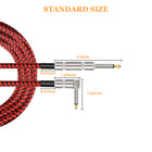 3 Meter Audio Cable Connector Braided Guitar Effect Pedal Cable Line Guitar Connector Shielded Noise Reduction Pedal Wire Cable