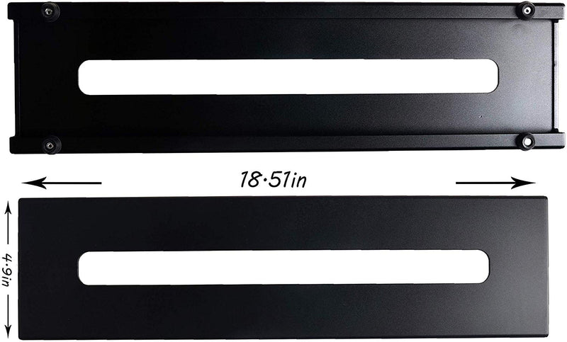 pedal board dimensions AZOR Guitar Pedal Board Case AB-101 Aluminium Pedalboard 18.9'' x 4.9'' x 1.1'' with Bag