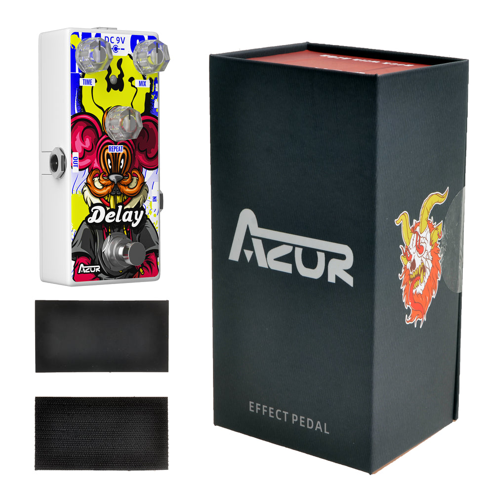 azor delay pedal AZOR Digital Delay Guitar Effect Pedal Mouse Vintage Unique Tones Delay  Pedal for Electric Guitar AP508