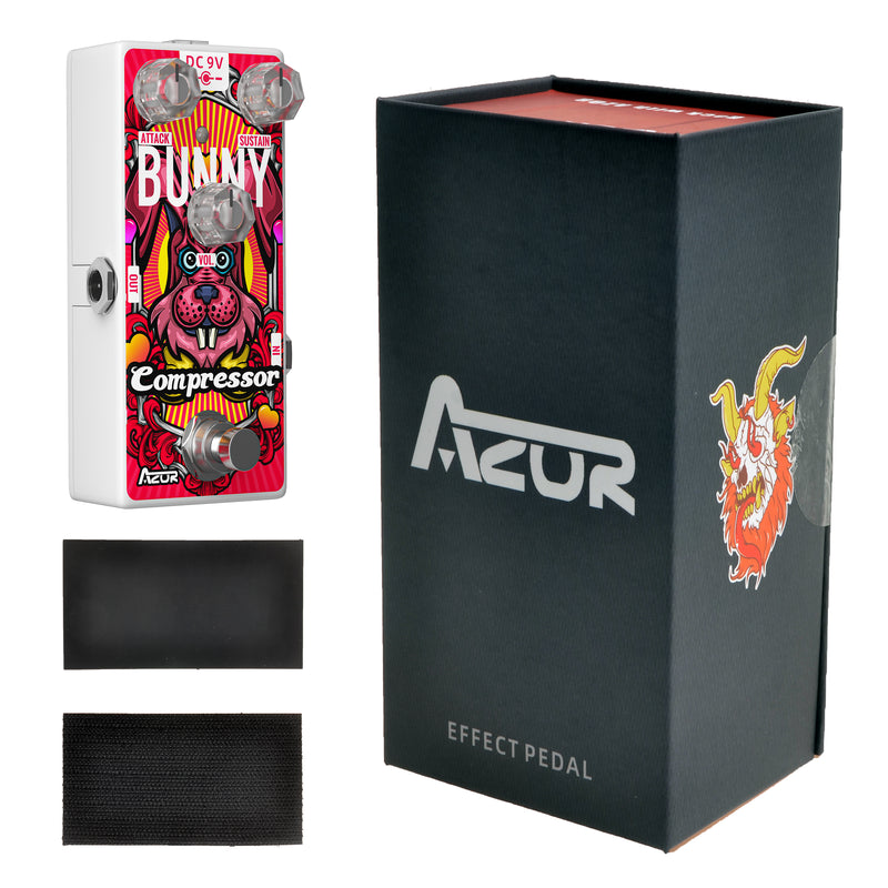 compressor pedal shootout AZOR Compressor Pedal Bunny Low Noise Compressor Guitar Effect Pedal for Electric Guitar & Bass True Bypass AP510