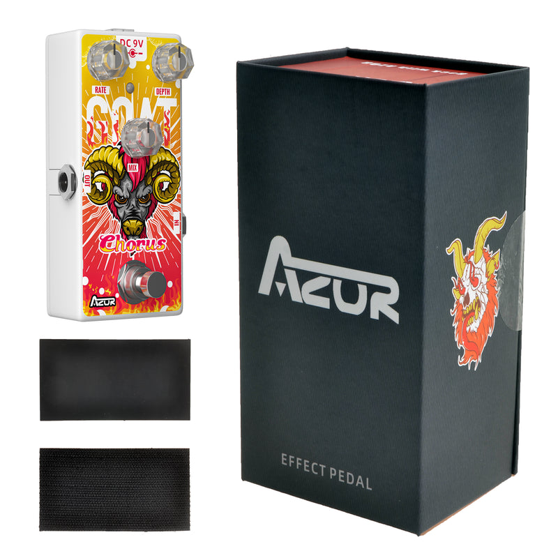 chorus guitar pedal AZOR Chorus Guitar Pedal Goat Digital Classic Chorus Effects Pedal for Electric Guitar and Bass AP511