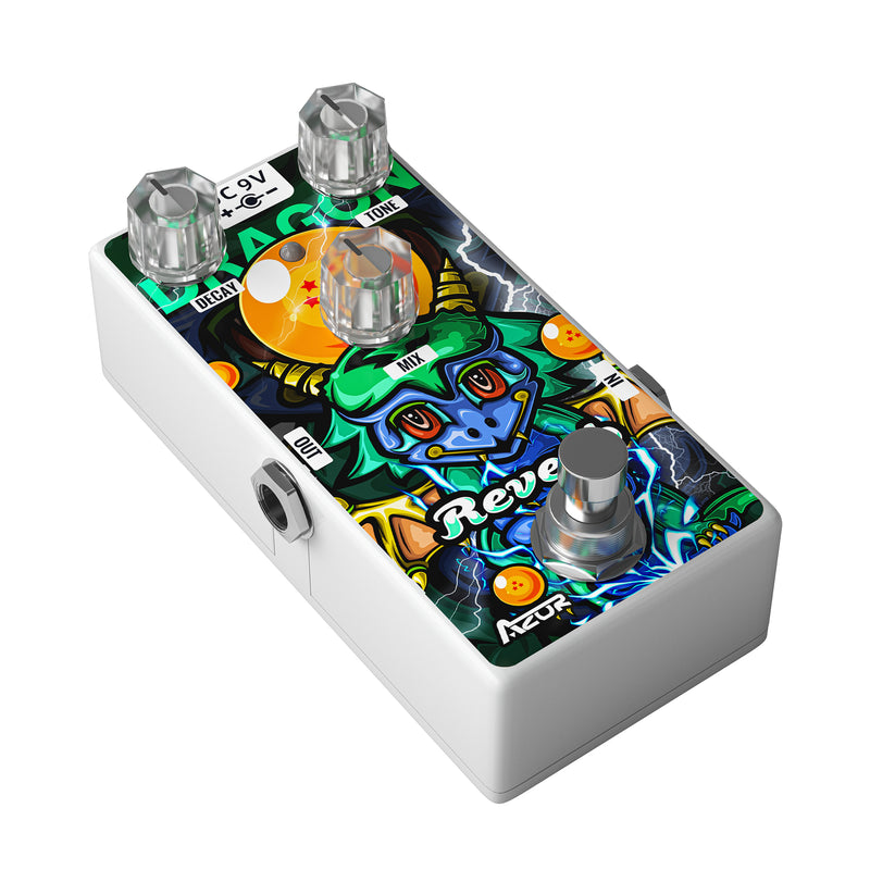 greenhouse effects pedals AZOR Digital Reverb Pedal Dragon Pure Reverb Guitar Effect Pedal for Electric Guitar AP509