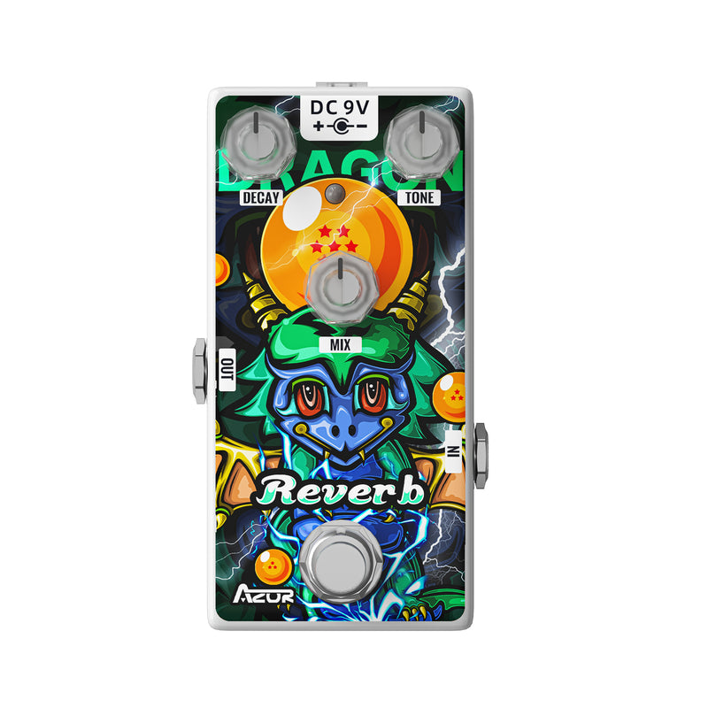 digital reverb pedal AZOR Digital Reverb Pedal Dragon Pure Reverb Guitar Effect Pedal for Electric Guitar AP509