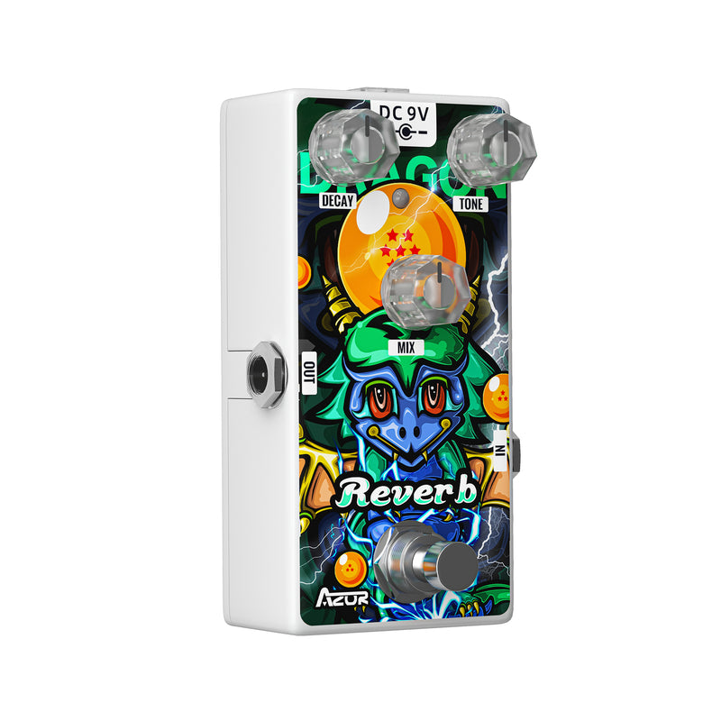 guitar reverb pedal AZOR Digital Reverb Pedal Dragon Pure Reverb Guitar Effect Pedal for Electric Guitar AP509