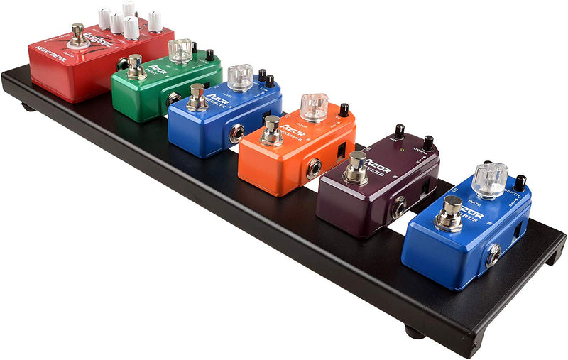 guitar pedals 101 AZOR Guitar Pedal Board Case AB-101 Aluminium Pedalboard 18.9'' x 4.9'' x 1.1'' with Bag