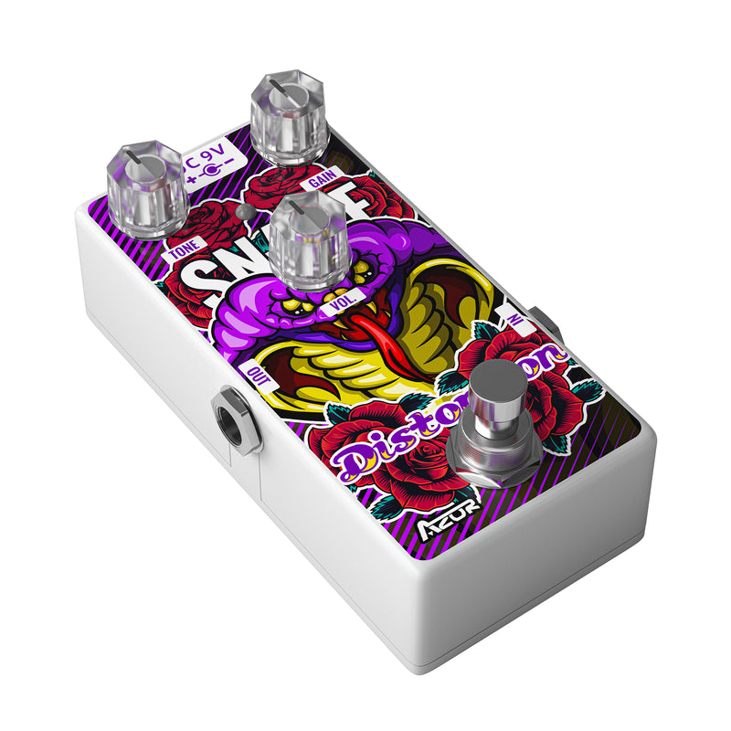azor distortion pedal AZOR Distortion Guitar Effect Pedal Snake Variant Distortion Mini Pedal for Electric Guitar True Bypass AP506