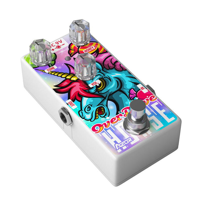 crazy horse guitar pedal AZOR Overdrive Guitar Effect Pedal Horse Dirty Overdrive Mini Pedal for Electric Guitar True Bypass AP504