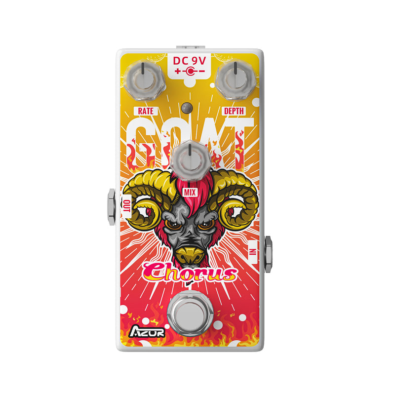 goat generator pedal AZOR Chorus Guitar Pedal Goat Digital Classic Chorus Effects Pedal for Electric Guitar and Bass AP511