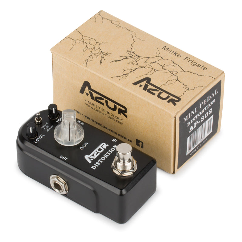 AZOR Distortion Guitar Effect Pedal 3 Modes True Bypass AP-302