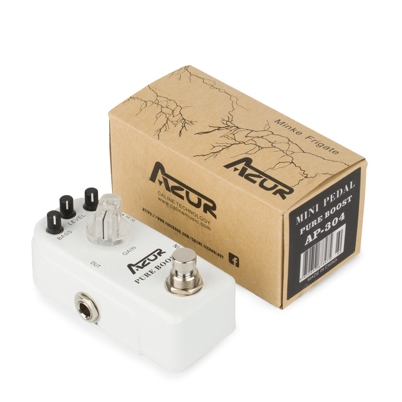 clean boost guitar pedal AZOR Pure Boost Guitar Effect Pedal Micro Clean Boost with True Bypass