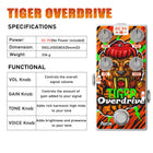 AZOR Overdrive Guitar Effect Pedal Perfect Blues Tiger Overdrive Mini Pedal for Electric Guitar True Bypass