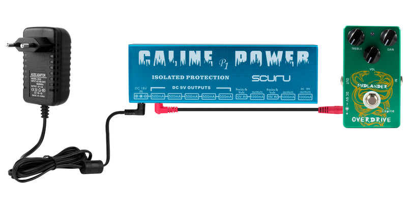 pedal power supply 18v Caline Isolated Power Supply for 9V,12V,15V and 18V Guitar Effect Pedal P1