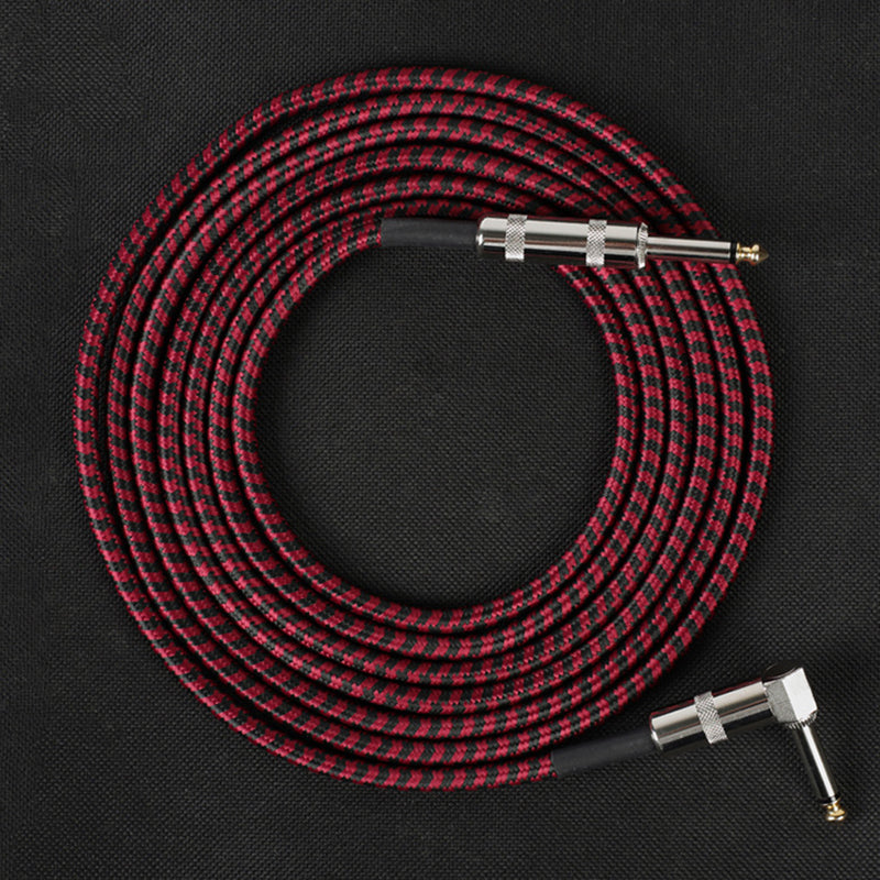3 Meter Audio Cable Connector Braided Guitar Effect Pedal Cable Line Guitar Connector Shielded Noise Reduction Pedal Wire Cable